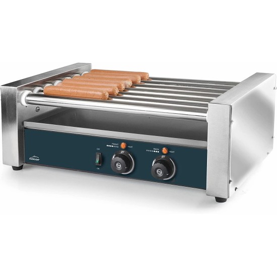 Уред / скара за приготвяне на кренвирши за хот дог, 220-240V, 50/60Hz, 590W, 30°C - 170°C, 65x35,5x28см – Lacor