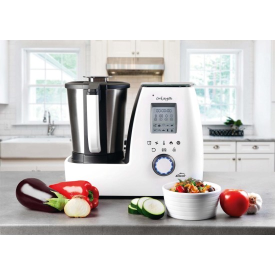 Електрически мултифункционален кухненски робот, 220-240V, 50/60Hz, 1000W, 60 - 10.000 r.p.m, 37°C - 120°C, 2л, 39x30x33см, 7,8кг, ALL IN ONE, CookingMe – Lacor