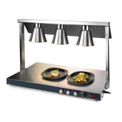 Карвинг стейшън с 3 лампи, 650W (3х250W), 40°C-90°C, 107x53x70см, 16,5кг – Lacor