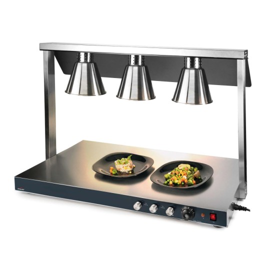 Карвинг стейшън с 3 лампи, 650W (3х250W), 40°C-90°C, 107x53x70см, 16,5кг – Lacor
