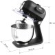 Електрически планетарен миксер с 3 приставки, 220-240V, 50/60Hz, 1000W, 5 скорости, 41 -172 r.p.m, 5л, 32,5x25x36,5см, 6,35кг, DELICY – Lacor