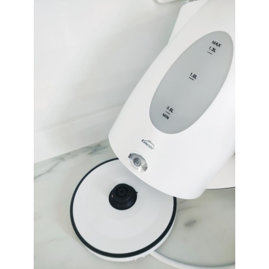 Електрическа кана за вода, бяла, 2200W, 1,30л., 20х15х21см, BPA FREE - Lacor