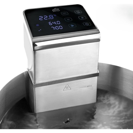 Електрически уред за нискотемпературно готвене / Sous Vide (су вид), 18/10, 2300W, 10л/мин, 5°C -95°C, 80л, 99 часа, Master – Lacor