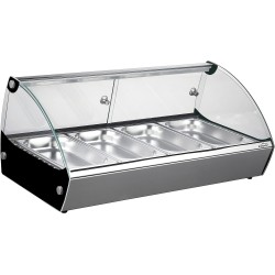Електрическа топла витрина, 220-240V, 50Hz, 500W, 4 x GN 1/3, 30°C - 90°C, IPX4, 77,3x42x33,6см, 16кг, TÉRMICA – Lacor