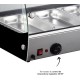 Електрическа топла витрина, 220-240V, 50Hz, 500W, 4 x GN 1/3, 30°C - 90°C, IPX4, 77,3x42x33,6см, 16кг, TÉRMICA – Lacor