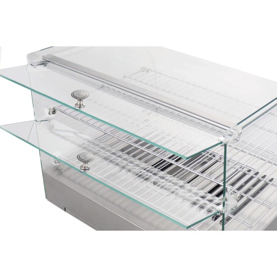 Електрическа топла витрина на 2 нива, 220-240V, 50Hz, 800W, 45л, 30ºC - 90°C, IPX4, 55,4x37,6x37,6см, 14,4кг, TÉRMICA – Lacor