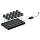 Станция за зареждане за 15 настолни лампи, 120W, 220-240V, 50Hz, 47x29x4см, 2,25кг, черна, Lune – Lacor