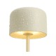 LED лампа за маса, алуминий, ф7,5/7,5см, h20см, бежова, Lune – Lacor