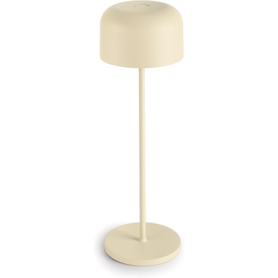 LED лампа за маса, алуминий, ф10,5/11см, h35см, бежова, Lune – Lacor