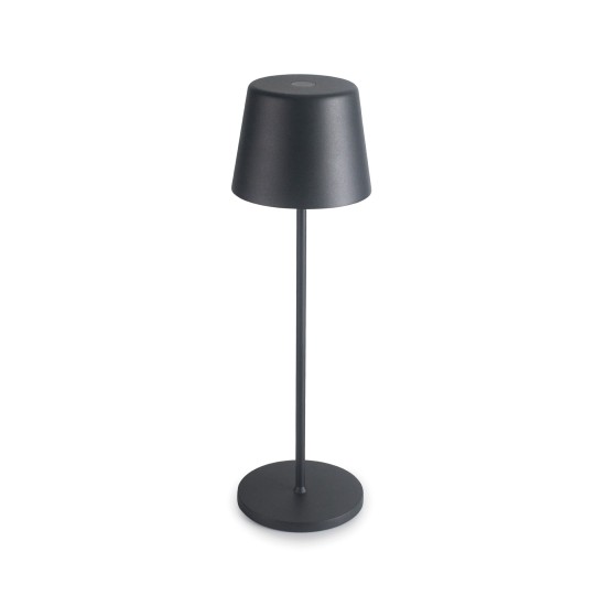 LED лампа за маса, алуминий, ф7,5/7,5см, h21см, черна, Lune – Lacor