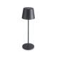 LED лампа за маса, алуминий, ф7,5/7,5см, h21см, черна, Lune – Lacor