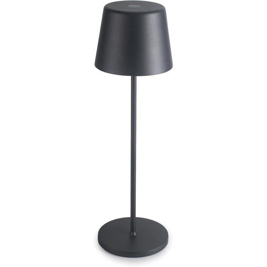 LED лампа за маса, алуминий, ф10/11см, h36см, черна, Lune – Lacor