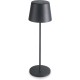 LED лампа за маса, алуминий, ф10/11см, h36см, черна, Lune – Lacor