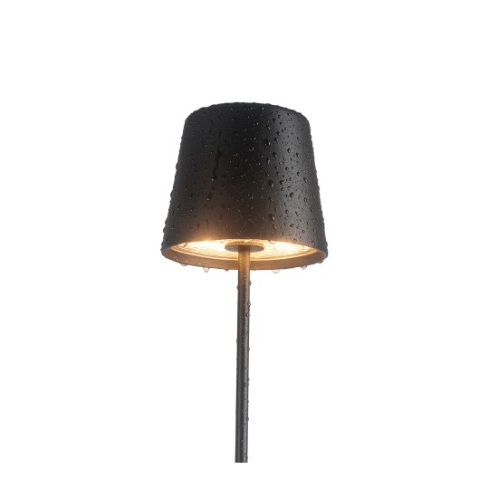 LED лампа за маса, алуминий, ф10/11см, h36см, черна, Lune – Lacor