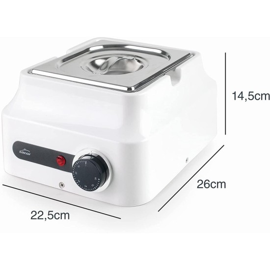 Електрическо Бен Мари за шоколад, инокс / пластмаса, 220-240V, 50/60Hz, 80W,  0ºC - 60ºC, 1,5л, 22,5x26x14,5см, 1,25кг - Lacor