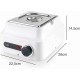 Електрическо Бен Мари за шоколад, инокс / пластмаса, 220-240V, 50/60Hz, 80W,  0ºC - 60ºC, 1,5л, 22,5x26x14,5см, 1,25кг - Lacor