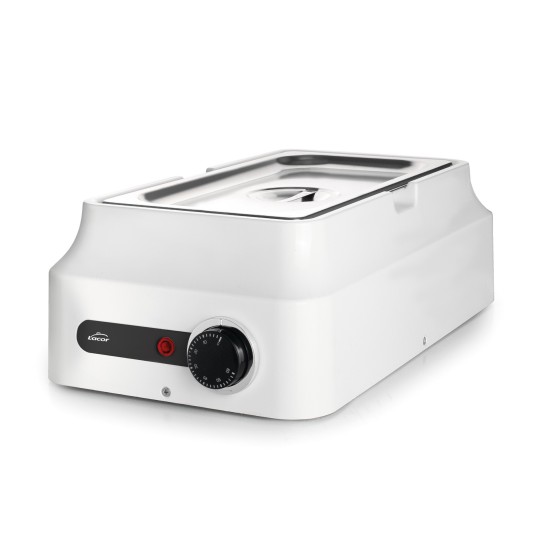 Електрическо Бен Мари за шоколад, инокс / пластмаса, 18/10, 220-240V, 50/60Hz, 80W, 0°C - 60°C, 3,8л, 24x42x14см – Lacor