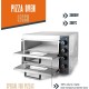 Професионална електрическа фурна за пица, двойна, 57x56xh44см, 3000W, 300°C, LECCO – Lacor
