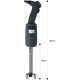 Електрически професионален пасатор, 18/10, 220-240V, 50/60Hz, 220W, 4.000 - 20.000 r.p.m, 16см, BRISK, Serie 220 – Lacor