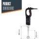 Електрически професионален пасатор, 18/10, 450W, 4000-16000 r.p.m., 50л, RAPID - Lacor