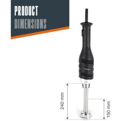 Електрически професионален пасатор, 18/10, 280W, 6000-20000 r.p.m., 10л, RAPID - Lacor