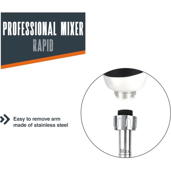 Електрически професионален пасатор, 18/10, 280W, 6000-20000 r.p.m., 10л, RAPID - Lacor