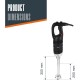 Електрически професионален пасатор, 18/10, 650W, 8000-18000 r.p.m., 80л, RAPID - Lacor