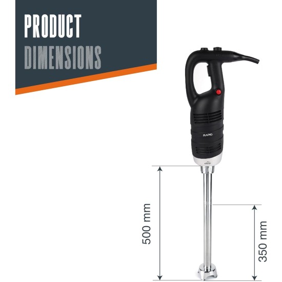 Електрически професионален пасатор, 18/10, 650W, 8000-18000 r.p.m., 180л, RAPID - Lacor