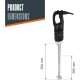 Електрически професионален пасатор, 18/10, 650W, 8000-18000 r.p.m., 220л, RAPID - Lacor