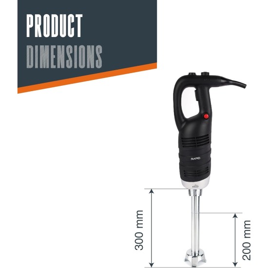 Електрически професионален пасатор, 18/10, 850W, 8000-18000 r.p.m., 100л, RAPID - Lacor