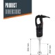 Електрически професионален пасатор, 18/10, 850W, 8000-18000 r.p.m., 100л, RAPID - Lacor