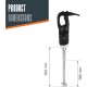 Електрически професионален пасатор, 18/10, 850W, 8000-18000 r.p.m., 240л, RAPID - Lacor