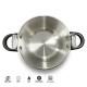 Иноксова тенджера под налягане, ф24см, 19см, 8л, GENIUS, GARINOX - Lacor