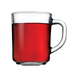 Стъклена чаша за топли напитки, MUG, Нескафе, 250мл, h9,5см. ф7,4/5,2см, PUB - Pasabahce