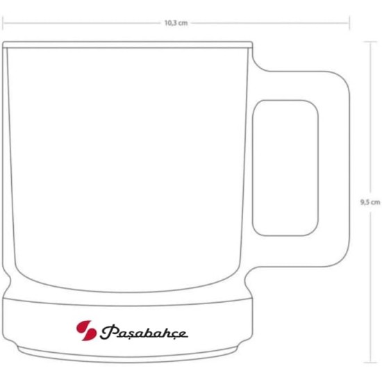 Стъклена чаша за топли напитки, MUG, 250мл, ELYSIA - Pasabahce 