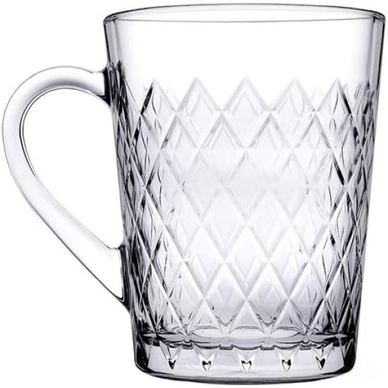 Стъклена чаша за топли напитки, MUG, 265мл, h10см. ф7,9/6,1см, RUBY - Pasabahce