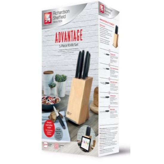 Комплект ножове 5 бр. на стойка ADVANTAGE - Richardson Sheffield 