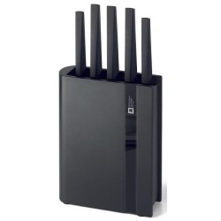 Комплект кухненски ножове 5 бр. на стойка Edge Black - Richardson Sheffield