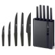 Комплект кухненски ножове 5 бр. на стойка Edge Black - Richardson Sheffield