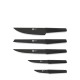 Комплект кухненски ножове 5 бр. на стойка Edge Black - Richardson Sheffield