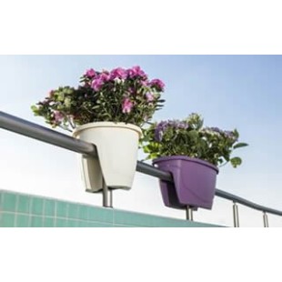 Пластмасова саксия за балкон Emerald №2 58x29xh24см 15,5л антрацит SERINOVA-(ZS02)