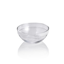 Стъклена купа, кръгла, 1,6л, ф20см, h9,5см, стакабъл -WAS