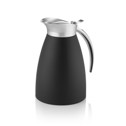 Иноксова двустенна вакуумна термокана, 18/8, 1л, h20,5см, ф12,5см, черна – WAS