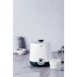 Електрически уред за приготвяне на йогурт / кисело мляко, 20W, 220-240V, 50/60Hz, ф16,8x18,8см, 1л, 700гр, HERA - Lacor