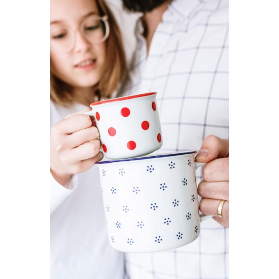 Порцеланова чаша / канче 8см h7см 180мл с декор Altaussee Blau RETRO MUGS - G.Benedikt 