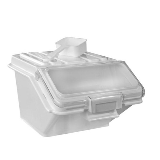 Пластмасов контейнер за съхранение на продукти 24л бял 59x30xH44см (JD-IB24) - Horecano