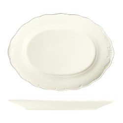 Порцеланово овално плато 32x22,5см h2,6см VERONA IVORY