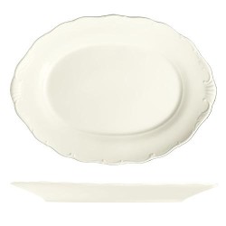 Порцеланово овално плато 36x26см h3,9см VERONA IVORY - G.Benedikt