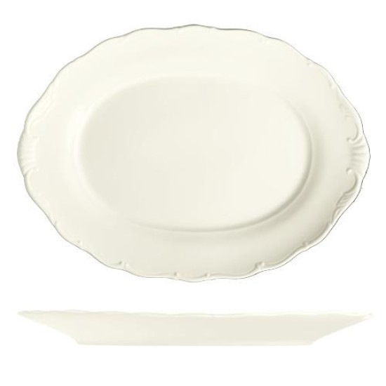 Порцеланово овално плато 36x26см h3,9см VERONA IVORY - G.Benedikt