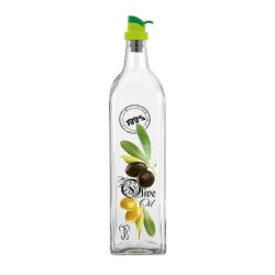Стъклена бутилка за олио/зехтин 1л "Olive", M-151390 - Horecano
